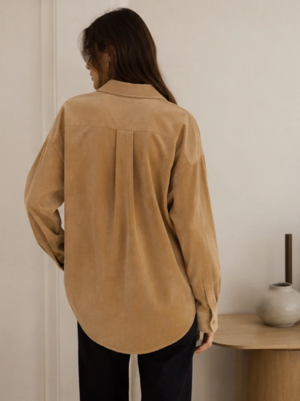 Aritzia The Group Babaton Graydon Corduroy Button Up Long Sleeve Shirt Medium